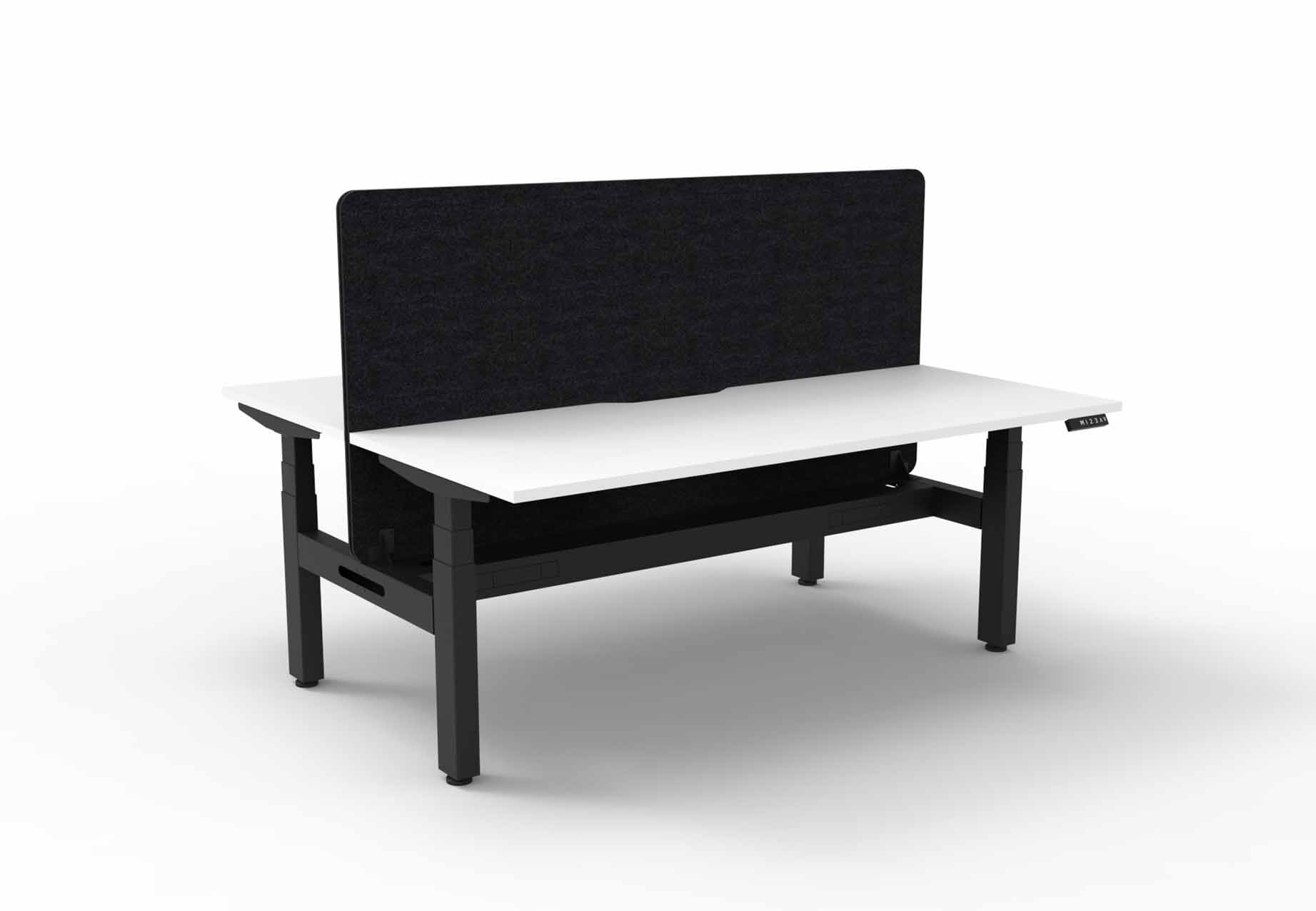 Boost+ Back to Back Workstation - Cable Tray and Eco Screen